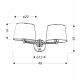 Ibis Zidna Lampa Patina 2x40W E14 - 15144-1