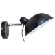 Durio Zidna Lampa Crna 1x40W E14 - 15139-1
