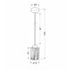 Cox Viseća Lampa 12 1x60W E27 Hrom - 15058
