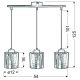 Cox Viseća Lampa 3x60W E27 Hrom - 15059