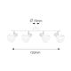 Rabalux Spot rasveta Holly E14 4x MAX 40W bela (5947) - 5947