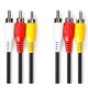 NEDIS Kabl 3xRCA muški CVGP24300BK50, 5m - 45982