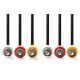 NEDIS Kabl 3xRCA muški CVGP24300BK50, 5m - 45982
