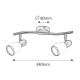 Rabalux Spot rasveta Elite E14 2x MAX 40W bronzana (5971) - 5971