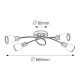 Rabalux Plafonjera Elite E14 4x MAX 40W bronzana (5973) - 5973