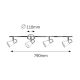 Rabalux Spot rasveta Ati E14 4x MAX 40W crna (5979) - 5979