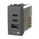 Uticnica USB CCA 20W Vimar Arke crna 4BUSB20WCCA.V19 - EP3055489