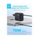 Zolo 70W 4-porta(3x USB-C i 1x USB-A) zidni punjač crni - EP3260709