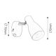 Rabalux Spot rasveta Ebony E27 1x MAX 20W bela (6025) - 6025-1