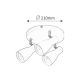 Rabalux Spot rasveta Ebony E27 3x MAX 20W bela (6028) - 6028-1-1
