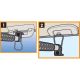 LAMPA ACCESSORIES Šipka vešalica za odela alu teleskopska 90-160cm  maksimalna nosivost 15kg - 60396