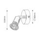 Rabalux Spot rasveta Norton GU10 1x MAX 50W hrom (6045) - 6045-1