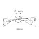 Rabalux Plafonjera Elite E14 4x MAX 40W hrom (6063) - 6063