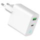 GEMBIRD Brzi auto punjač 20W TA-UC-PDQC20L-W-01, bela - 46121