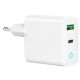 GEMBIRD Brzi auto punjač 20W TA-UC-PDQC20L-W-01, bela - 46121