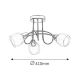 Rabalux Plafonjera Dave E14 3x MAX 40W hrom (6081) - 6081