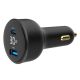 GEMBIRD Brzi auto punjač 2-port USB Type-C TA-UC-AC2PD30LCD-CAR-01, 30W, crna - 46192