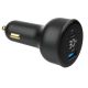 GEMBIRD Brzi auto punjač 2-port USB Type-C TA-UC-AC2PD30LCD-CAR-01, 30W, crna - 46192