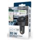 GEMBIRD Brzi auto punjač 2-port USB Type-C TA-UC-AC2PD30LCD-CAR-01, 30W, crna - 46192