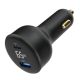 GEMBIRD Brzi auto punjač 2-port USB Type-C TA-UC-AC2PD65LCD-CAR-01, 65W, crna - 46193