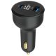 GEMBIRD Brzi auto punjač 2-port USB Type-C TA-UC-AC2PD65LCD-CAR-01, 65W, crna - 46193