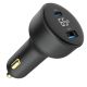 GEMBIRD Brzi auto punjač 2-port USB Type-C TA-UC-AC2PD65LCD-CAR-01, 65W, crna - 46193