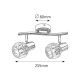 Rabalux Spot rasveta Lauren E14 2x MAX 40W hrom (6092) - 6092-1