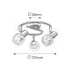 Rabalux Spot rasveta Lauren E14 3x MAX 40W hrom (6093) - 6093