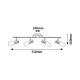 Rabalux Spot rasveta Logan E14 4x MAX 40W hrom (6099) - 6099