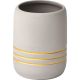 TENDANCE Čaša gold Stripes 10,5x7,8cm  keramika siva - 61100180