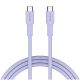 CANYON Kabl OnWire 60CL C-C 60W COLOR Braided 1m, ljubičasta - CND-CCAP60AB10PU