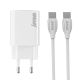 SUPERIOR Kućni punjač SU-P103 Super Fast PD 25W 3A Type C na Type C, bela - P1248