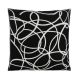 EGLO Dekorativni jastuk 45x45cm Chevery, crna/bela - 420006
