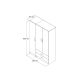 HANAH HOME Ormar GRD0501, bela - 616TNM1203
