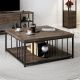 HANAH HOME Sto za dnevnu sobu Zenn Walnut Black - 189096