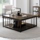 HANAH HOME Sto za dnevnu sobu Zenn Walnut Black - 189096