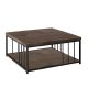 HANAH HOME Sto za dnevnu sobu Zenn Walnut Black - 189096