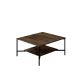 HANAH HOME Sto za dnevnu sobu Black Line Walnut Black 1 - 182035-1