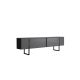 HANAH HOME Set nameštaja za dnevnu sobu Luxe, antracit/crna - 618BLY1181