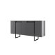 HANAH HOME Set nameštaja za dnevnu sobu Luxe, antracit/crna - 618BLY1181