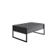 HANAH HOME Set nameštaja za dnevnu sobu Luxe, antracit/crna - 618BLY1181