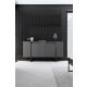 HANAH HOME Set nameštaja za dnevnu sobu Luxe, antracit/crna - 618BLY1181