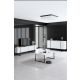HANAH HOME Set nameštaja za dnevnu sobu Luxe, bela/crna - 618BLY1182