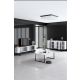 HANAH HOME Set nameštaja za dnevnu sobu Luxe, bela/crna - 618BLY1182