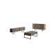 HANAH HOME Set nameštaja za dnevnu sobu Luxe, braon/crna - 618BLY1183