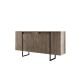 HANAH HOME Set nameštaja za dnevnu sobu Luxe, braon/crna - 618BLY1183