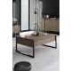 HANAH HOME Set nameštaja za dnevnu sobu Luxe, braon/crna - 618BLY1183