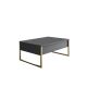 HANAH HOME Set nameštaja za dnevnu sobu Luxe, antracit/zlatna - 618BLY1184