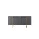 HANAH HOME Set nameštaja za dnevnu sobu Luxe, antracit/zlatna - 618BLY1184