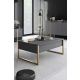 HANAH HOME Set nameštaja za dnevnu sobu Luxe, antracit/zlatna - 618BLY1184
